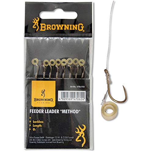 Brevi terminali Metodo su monofilo Cenex. Il robusto gancio Mustad resiste anche alla carpa nel drill Con fascia in pellet sui capelli. Gancio: Mustad 60342NP-BR.