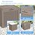 MAIUSCOLI 31 Gallon Deck Box, Lockable Waterproof Outdoor Storage Boxes For Garden Tools,Indoor Cushions,Accessories Outside Storage Resin Weatherproof Container(Grey)