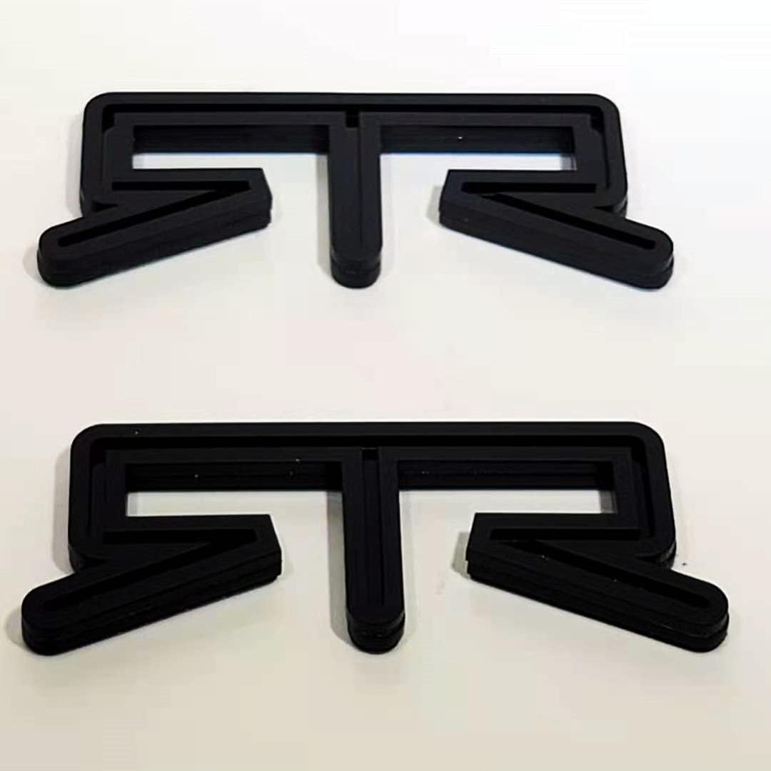 2X RTR Emblem Badge Nameplate Fender Side Compatible with Mustang FM-2RTR-B (Black)