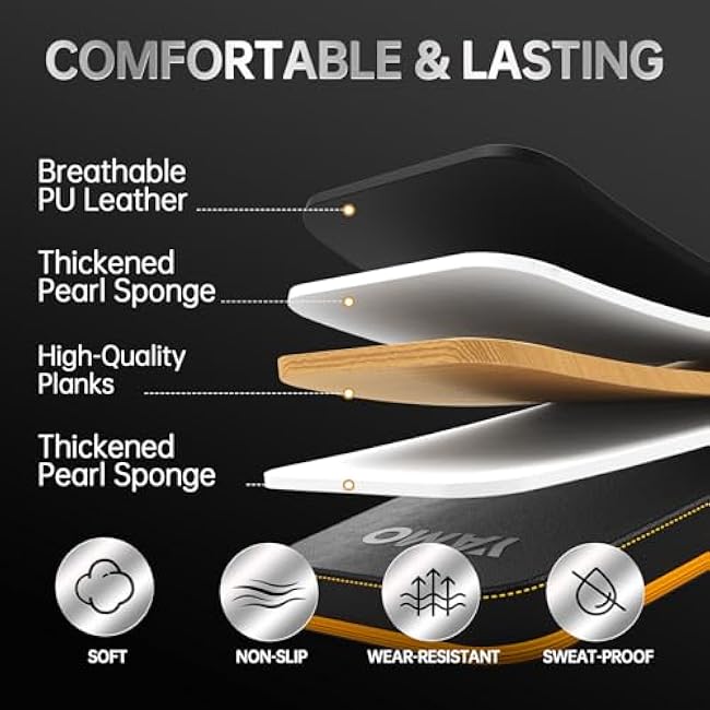 YAMO Adjustable Foldable Weight Bench for Home Gym, Full Body Workout Bench with Fast Folding, 660lbs Weight Capacity, Incline Decline Flat Exercise Bench