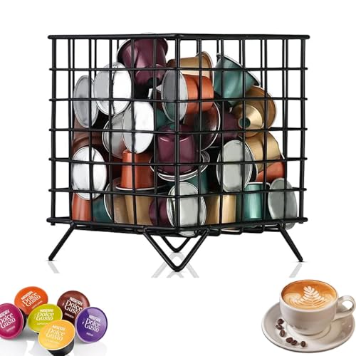 Cestello porta caffè, Capsule di Caffè Cesto di Immagazzinaggio, Metallo Espresso Capsula Organizzatore Titolare, cialde espresso, Capsule di Caffè per Casa Bar Ristoranti Sala da Tè Hotel