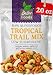 Raw Superfoods Raisins-Free Trail Mix - Tropical Power Blend (Goji Berries, Coconut Chips, Mulberries, Cashews, Walnuts, Pumpkin Seeds)