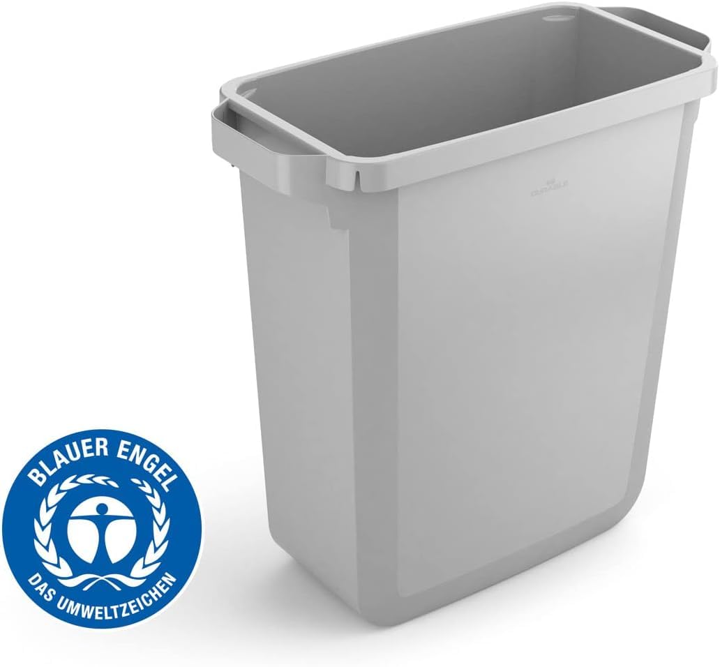 Durable Poubelle Durabin Eco 1800503050 avec poignées de transport Gris 60 l
