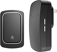 Vista 1 de Timbre inalámbrico autoalimentado para el hogar y la oficina, IP66 impermeable, kit de timbre enchufable sin necesidad de batería, alcance de 500