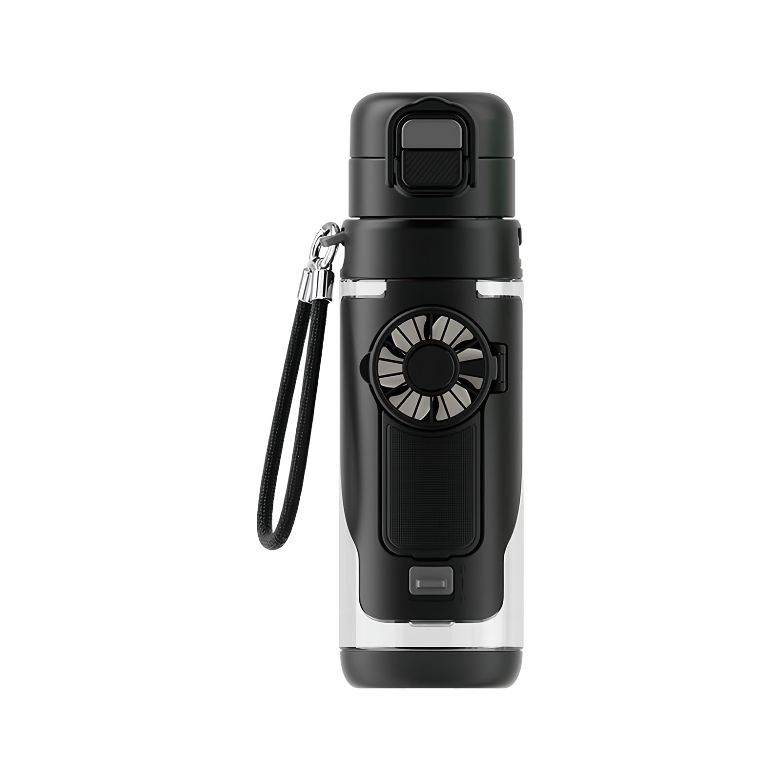 Limtula Spouts Sports Bottle Integrated with Handheld Fan Hydrations Vessel Perfect for Running Cycling Sports Water Bottle
