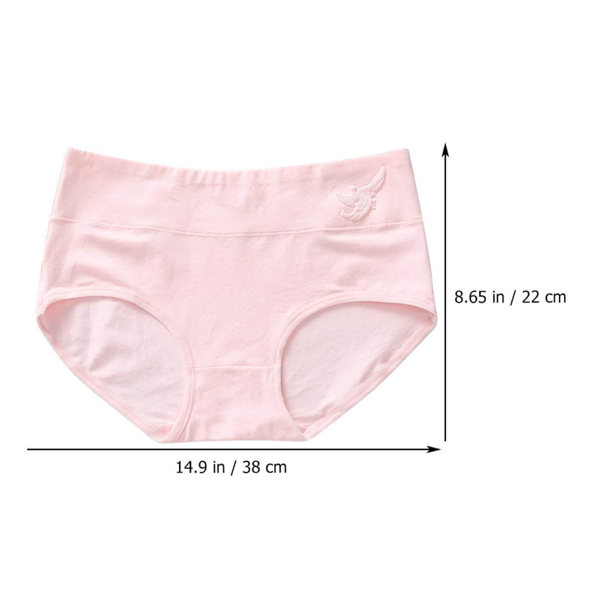 Hemobllo Slip Brasiliana Donna Vita Alta 4 Pezzi in Cotone Elasticizzato