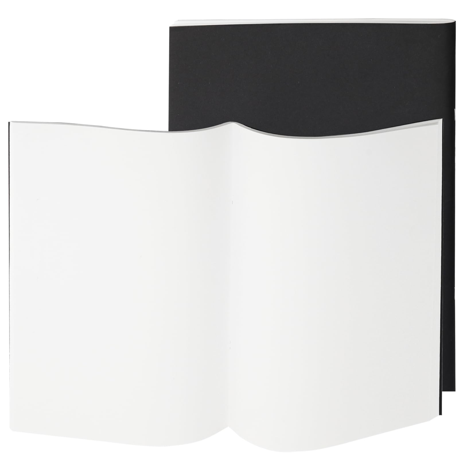 KOHAND 2 Pack A3 Sketchbook, 40 Sheets/80 Pages Black Soft Kraft Cover Sketchbook, 120 GSM Blank Paper Sketch Book for Sketching, Writing, Scrapbooking,