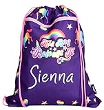 Fringoo Bolsa personalizada con cordón para niños, L