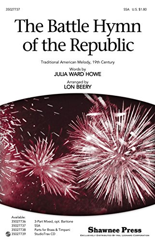 Choral Score du chant Battle Hymn of the Republic SSA partition pour chorale