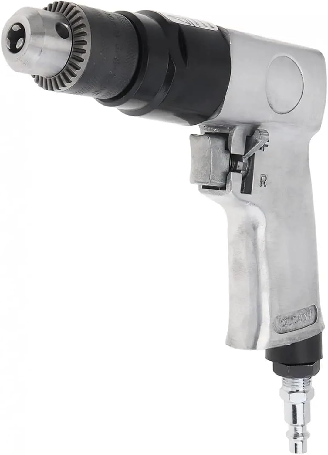 1/4" 1700rpm High-speed Positive Reversal Pistol-type Pneumatic Gun Drill with Chuck Wrench and Connector for Hole Drilling
