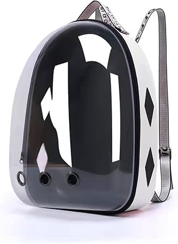 MINDONG HZH - Mochila para mascotas y gatos, mochila para perro, cápsula de burbujas, portátil, transparente, transpirable, diseño de apertura