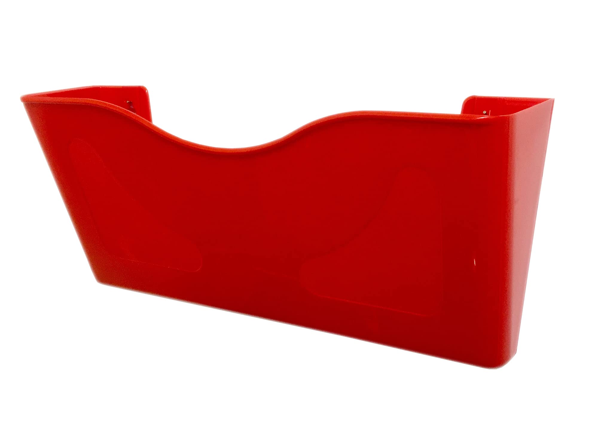 Deflecto Red A4 Landscape Wall Mounted Document Holder - Sign, Leaflet, Poster & Menu Display Stand