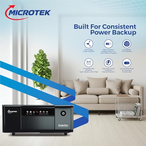 Image of Microtek iMERLYN UPS 1250 12V Inverter with M1502424TT 150Ah Battery