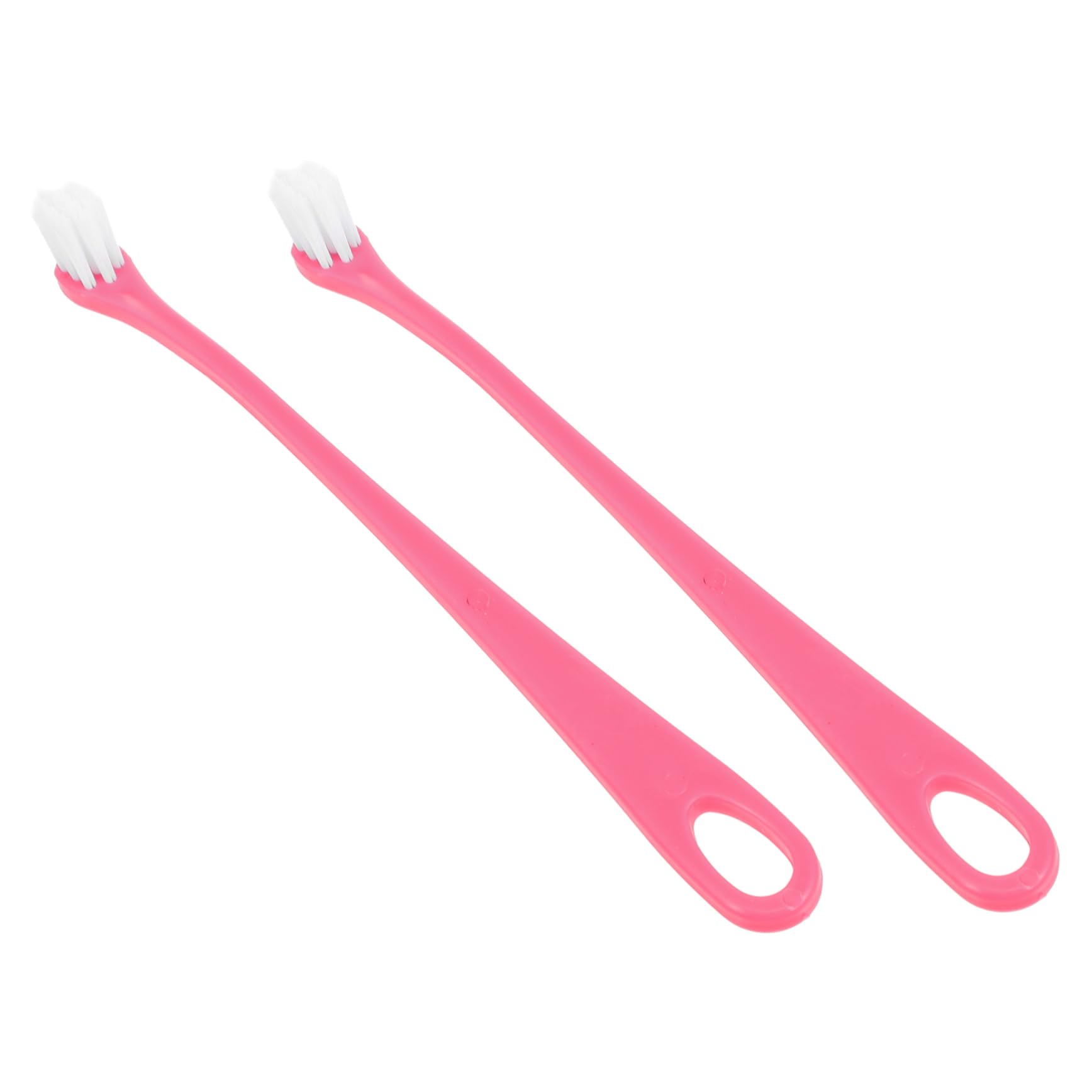 FONDOTIN 2pcs Soft-Bristle Pet Toothbrush for Dog Cat Dog Cleaning Brush Puppy Pet Oral Care