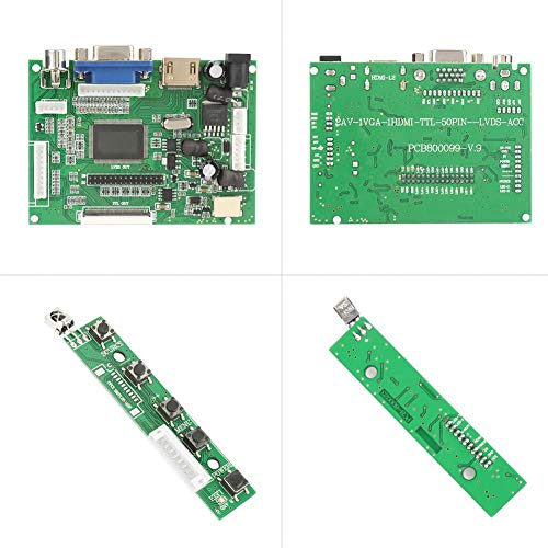 Image of LCD Controller Board, + VGA + AV LCD Controller Board AT070TN92 AT070TN90 AT070TN94 50Pin FPC Connector for LCD Display Screen 800 x 480