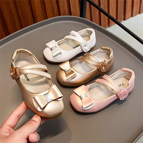 Kids Baby Girls Leather Shoes Summer Short Heel Bow Flower Design Sandals Little Child/Big Kids Girls Glitter Shoes3