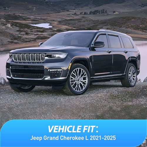 Image of Nilight in Channel Rain Guards for Jeep Grand Cherokee L 2021-2025, 4PCS