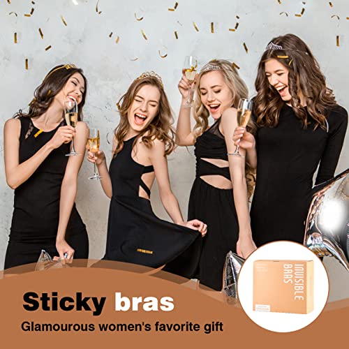 Sticky Bra Strapless Bras For Women Adhesive Invisible Backless Push Up Gathering Lift Up Cups Dresses With Nipple Cover #TOP5