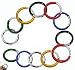 Aluminum Spring Clip Round Carabiner /Organizing Accessory/Steel Secure Holder/ Durable and Rust-Proof -Assorted Colors (Pack of 12)