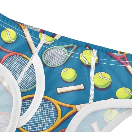 Wusikd Tennis Rackets Boys' Underwear Cotton Balls Colors Boys Briefs Soft Toddler Underwear 2T4