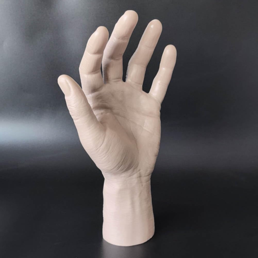 Manichino a Grandezza Naturale in PVC Realistico Mano Sinistra e Destra per Gioielli Guanti Display