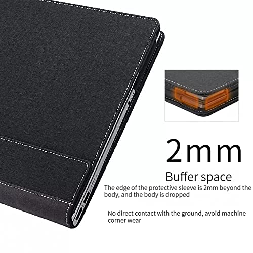 Funda para Laptop Lenovo Yoga Pro 7 14 pulg PU Cuero Gris miniatura 7
