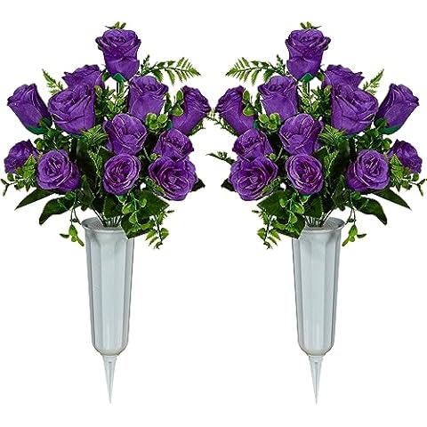 Fleurs artificielles SIFOEL avec vase Cover