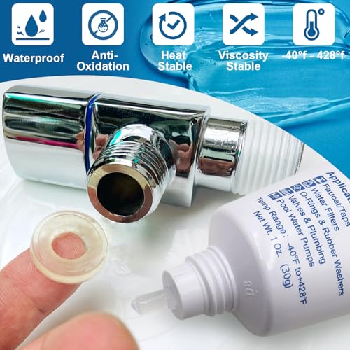 image for ZDBB Plumbers O Rings Silicon Grease Tube for Pool Lube Pumps & Filter