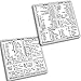 Produktbild SYNERLOGIC Mac OS (M/Intel) + Word/Excel (for Mac) Quick Reference Keyboard Shortcut Stickers - for MacBook Air/Pro/iMac/Mac/Mini (White, 1 set)
