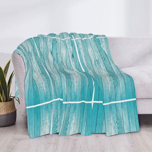 Couverture microfibre chaude 101x76 cm lit flanelle pelucheuse effet bois