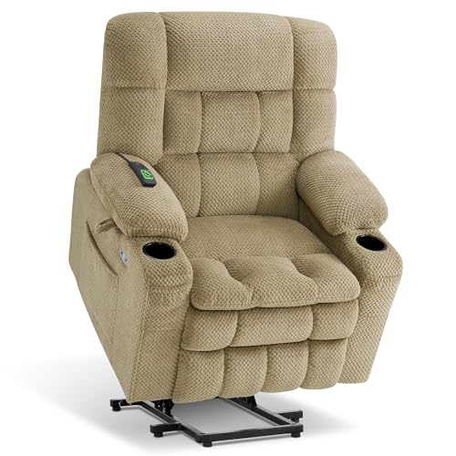 Image of MCombo Small Dual Motor Power Lift Recliner Chair for Petite Elderly, 7893