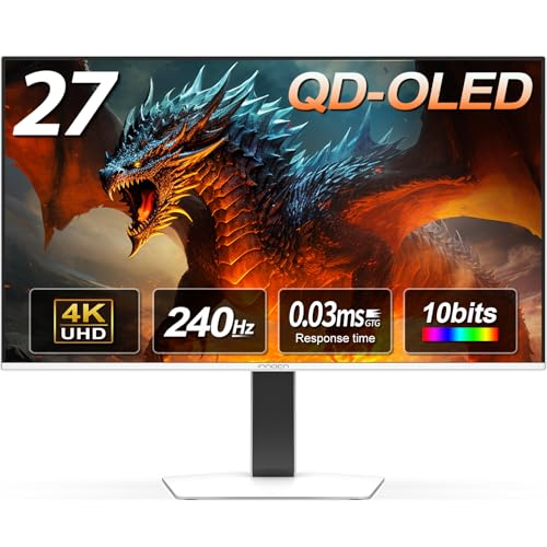 INNOCN-27-OLED-4K-240Hz-Gaming-Monitor-Gaming-Console-Ready-VRR-MAC-View-Mode-HDR-400-003ms-FPSRTS-HDMI-21-DP-Speaker-Pivot-Adjustable-Stand-Ultra-Thin-GA27W1Q INNOCN 27" OLED 4K 240Hz Gaming Monitor, Gaming Console Ready, VRR, MAC-View Mode, HDR 400, 0.03ms, FPS/RTS, HDMI 2.1, DP, Speaker, Pivot Adjustable Stand, Ultra-Thin - GA27W1Q - Image 1
