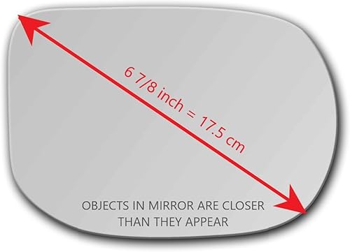 Miniatura 2 de Nuevo cristal de espejo de repuesto con adhesivo de tamaño completo para Civic Hybrid Acura CSX pasajero vista lateral derecha derecha