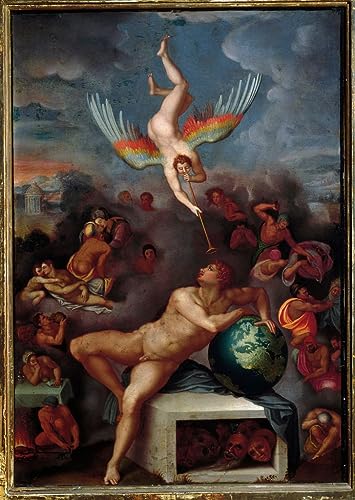 Impression d'art Allégorie de la vie humaine Alessandro Allori reproduction sur toile 60x90
