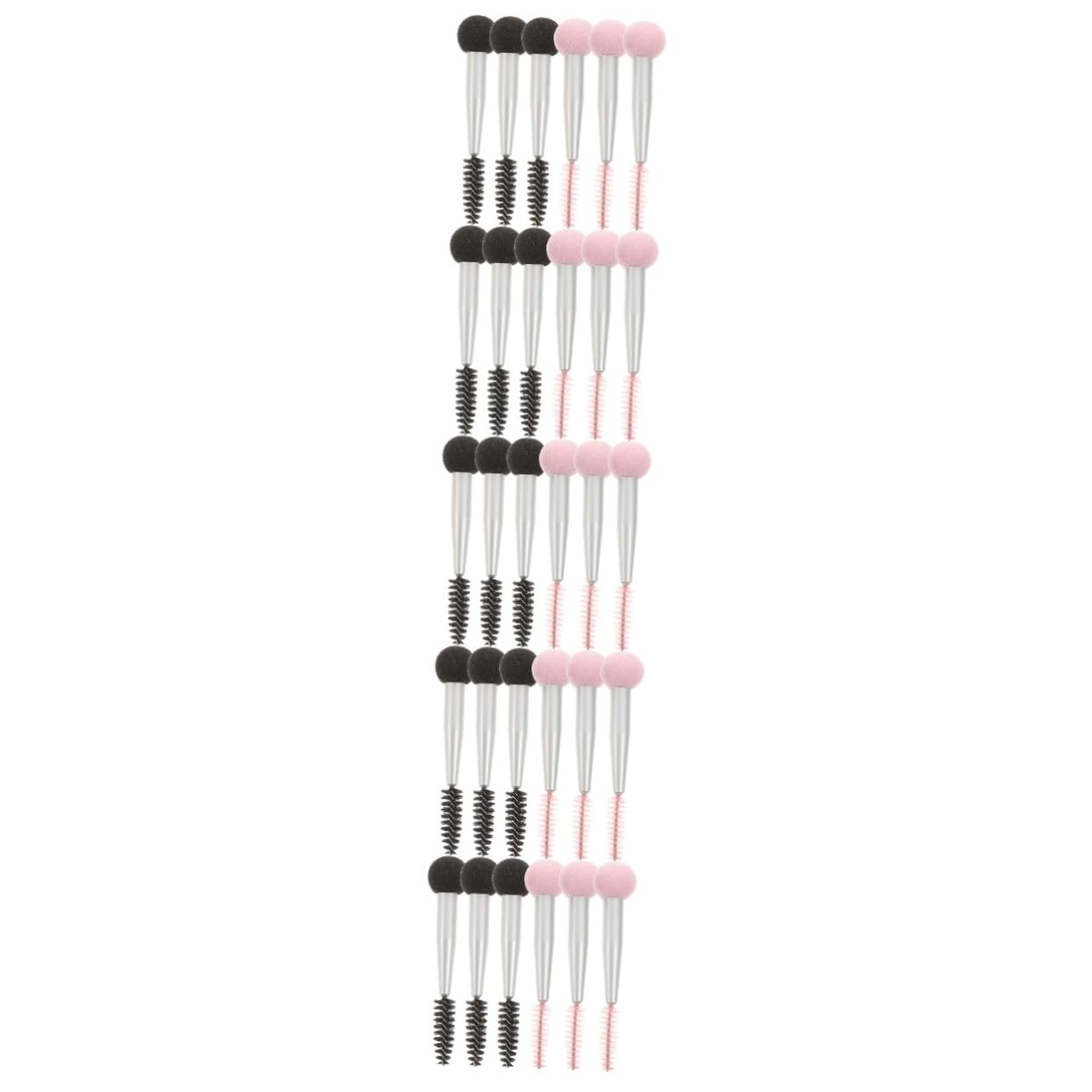 minkissy 30pcs Double-headed Makeup Brush Eyebrow Brush for Face Professional Makeup Tools for Beginners Artists