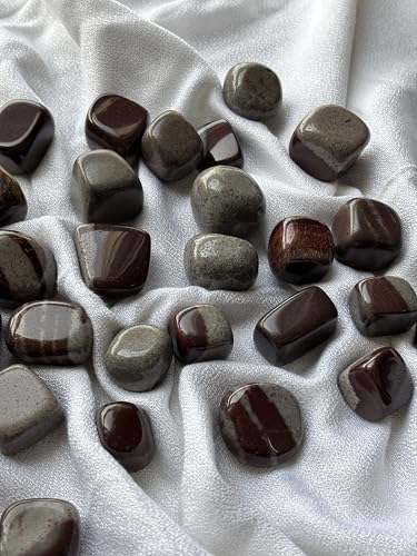 Image of Tumbled Stones, Natural Crystal Healing Stones, Home Office Decor, Aquarium Decorative Pebbles, Vase Fillers (Narmada Stone, 50)