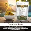 Organic Way Turmeric Root Whole (Curcuma Longa) - Herbal Tea | Kosher & USDA Certified | Vegan, Non-GMO & Gluten Free | Tested for Heavy Metal and Purity | 100% Raw from India (16 oz - 1 lbs)