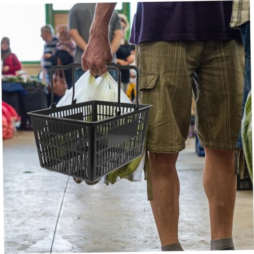 Panier de course ergonomique vert pour simplifier vos achats au supermarché - 6