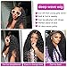 Deep Wave Bundles Human Hair Brazilian Virgin Curly Human Hair Bundles Double Weft Deep Wave Bundles Natural Black Color Wet and Wavy Hair (18 20 22 24)