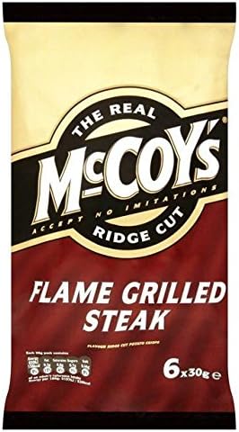 McCoy's Flame Grilled Steak Flavour Crisps Multipack 6 x 30g