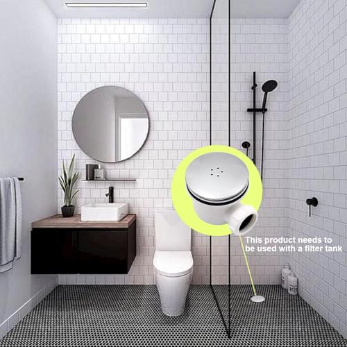Ewwtrey Duschabfluss Abdeckung, Abflussdeckel Dusche Aflussabdeckung, 90 mm/115 mm Duschablauf Deckel für Viega Tempoplex Ablaufgarnitur, Haarfänger Abdeckhaube Dusche Abfluss Duschablauf Abdeckungs