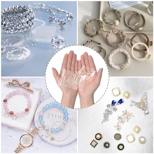 Omtofo 1000 Stück Druckverschlussbeutel, 5 Größen Plastikbeutel Verschließbar Transparent Klein Zip Beutel, PE Polybeutel Reißverschluss Tütchen Zipper Plastikbeutel