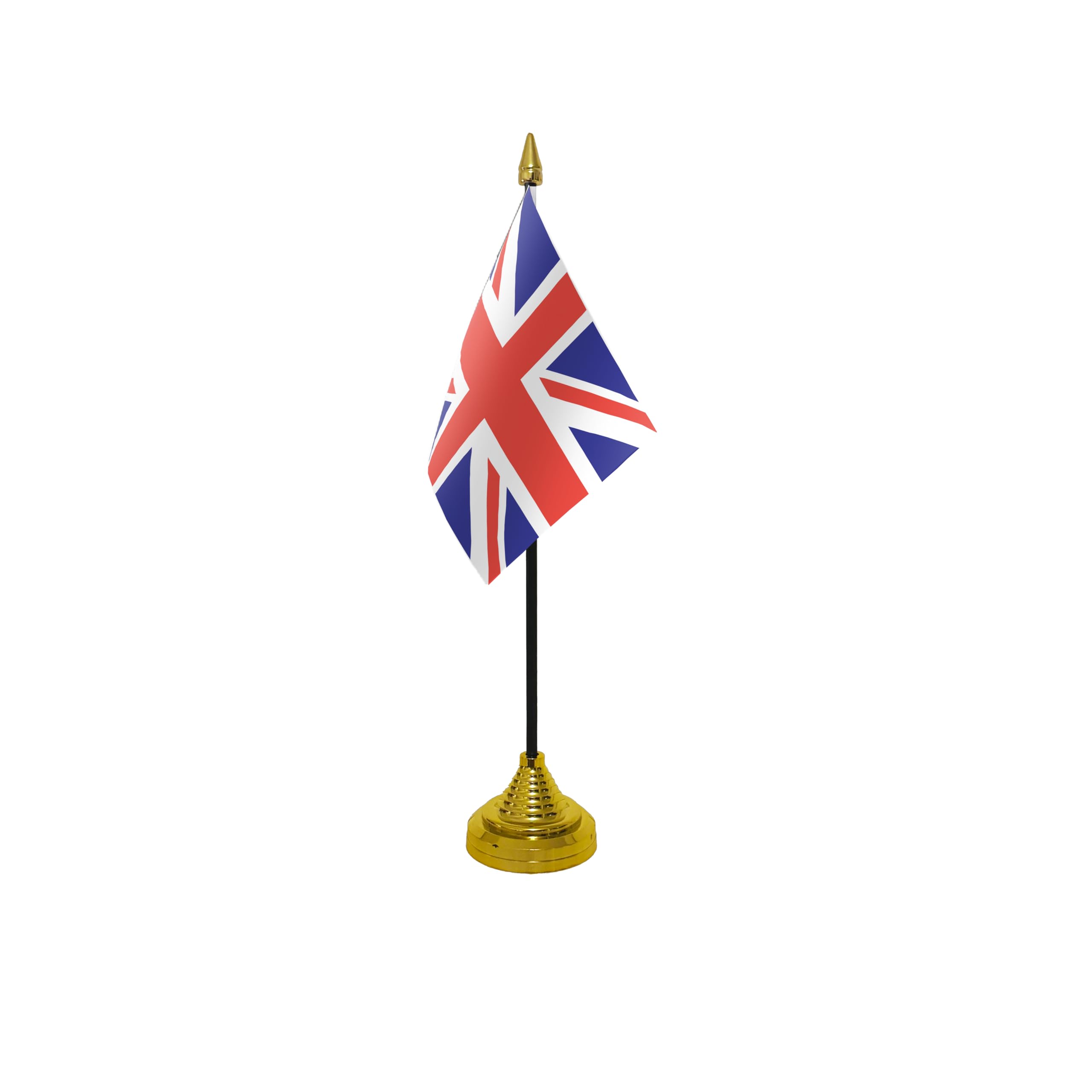 Flagtex Union Jack Small Table Flag With Gold Base