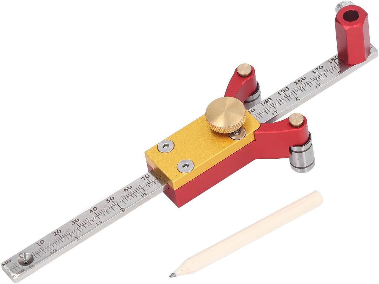 Wheel Marking Gauge, Woodworking Marking Scriber Kit Wood Marking Tools Wood Scribe Tool Woodworking Gauges Marking Guide Woodworking Tool Set for Carpenter Woodworking