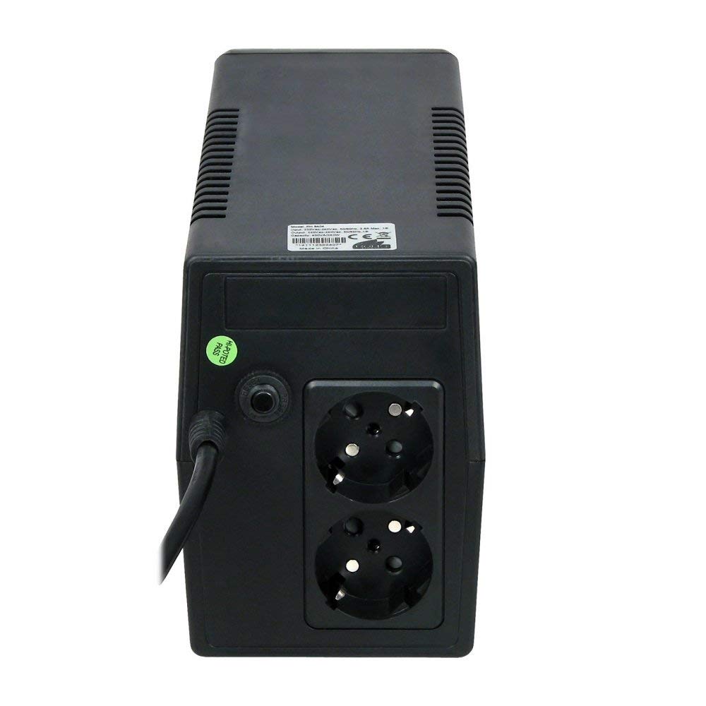 Phasak PH9406 - Sistema de alimentación ininterrumpida (600 VA), Negro
