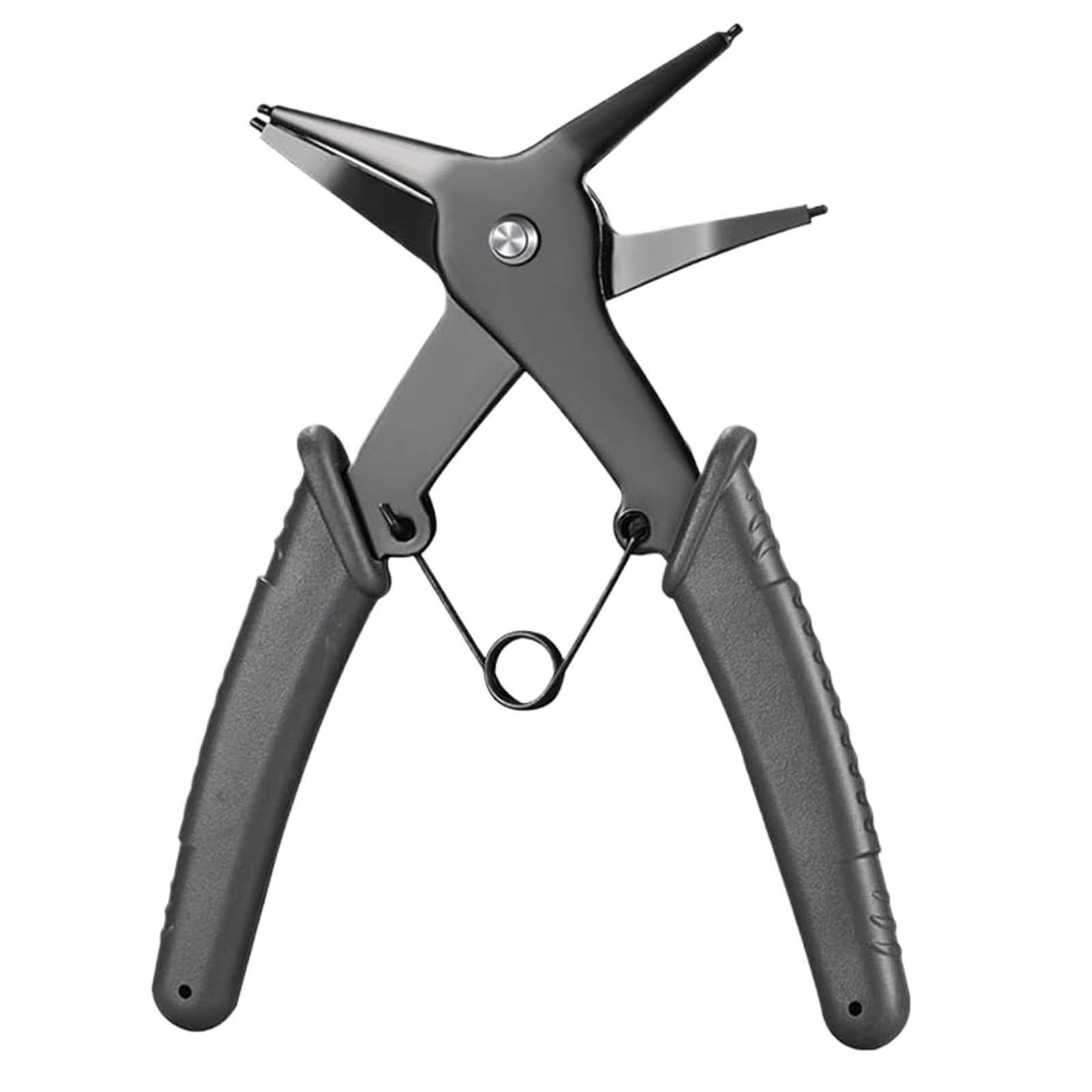 Mdsiokhj Grey Snap Ring Plier Snap Ring Pliers Dual Purpose Circlip Removing Reassembling Tool For Internal And External(Grey)