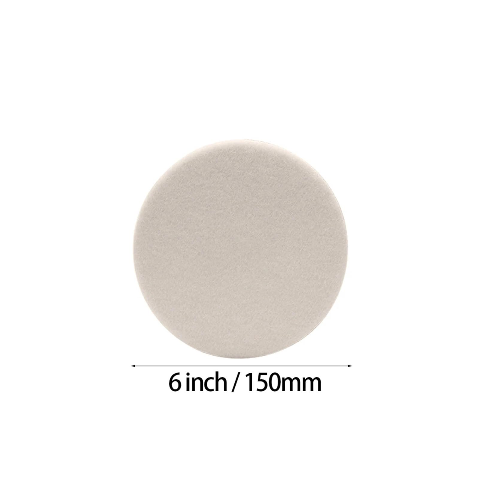 5 Almohadillas de Pulido de Fieltro de Lana de 75 mm, 100 mm, 125 mm, 150 mm y 180 mm for Ruedas de Vidrio y Acero Inoxidable, Herramienta for Reparar arañazos.(6 Inch)