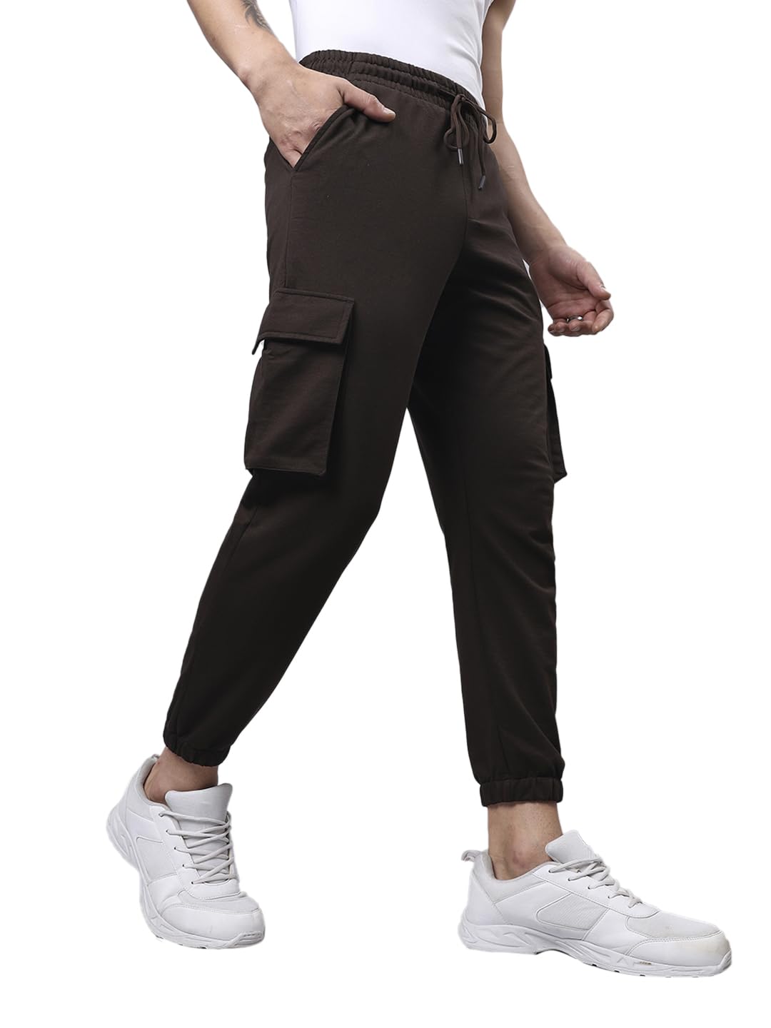Air 1.0 Men's Cotton Solid Oversized Fit Jogger | Track pants for man | Lower for man | Trouser for men | Baggy trackpants for men | Multipurpose | Mens Lower Activewear | Utility Pockets | Lightweight & Flexible Elastic Waist | Casual Joggers | Loose Fit-image-24