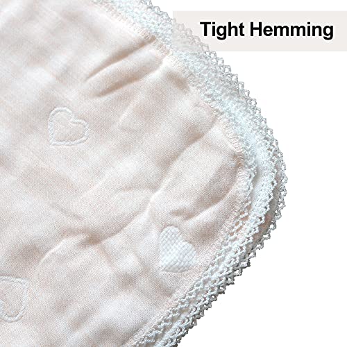 Image of Baby Muslin Bath Towels Super Soft Cotton Receiving Blanket for Baby's Delicate Skin Love Type Summer Breathable Cotton Baby Bath Towel (pk)