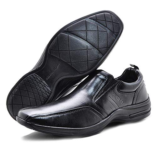 Sapato Social Comfort Anti Stress Pipper Masculino Em Couro Com Solado AIRMOVE